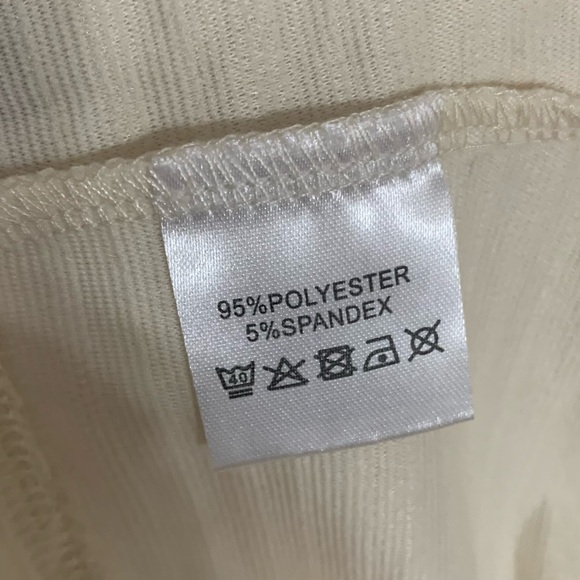 🛍️ MICAS Halter-back Cascading Ruffles Mini Ivory Dress - Size L - Picture 12 of 13